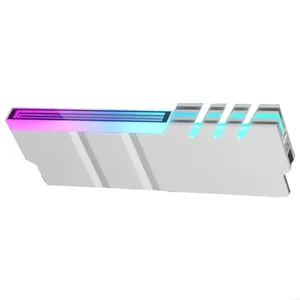 Dissipateur thermique pour RAM <span class=keywords><strong>de</strong></span> serveur DDR4 DDR5 à haute efficacité avec synchronisation ARGB, construction en aluminium pour refroidissement <span class=keywords><strong>de</strong></span> mémoire 64 Go et faible bruit - Product Image 3