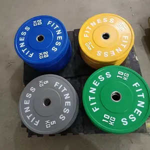 Fornecedor Atacado Plástico Fitness Equipment Peso Livre Placa Musculação 20kg