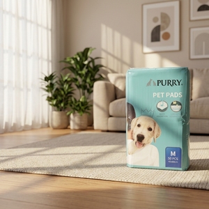 Purry Ingrosso OEM/ODM Tappetini/Pad per Addestramento Animali Domestici in Cotone Ecologico con SAP e Carta Igienica, alla Moda, per Cuccioli 45*60cm, Taglia M - Product Image 4
