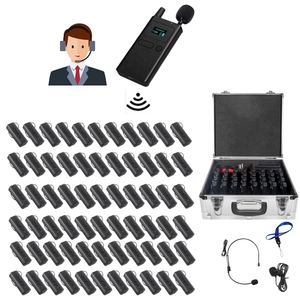 Système de guide touristique sans fil Transmission vocale avec étui de transport pour l'enseignement Guides touristiques de conférence <span class=keywords><strong>Commentaire</strong></span> silencieux - Product Image 1