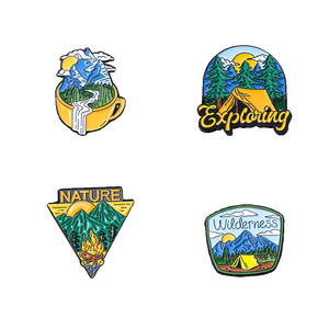 Outdoor Camping Series Badges Travel Souvenirs