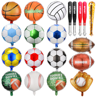 Ballon de football de 18 pouces Ballon en aluminium pour compétition sportive Ballon de basket-ball Ballon de volley-ball Ballon de décoration de fête