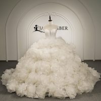 Robe de mariée princesse en organza à étages Jancember GT26076, élégante et volumineuse, Vestido De Noiva