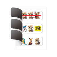 Haute définition 3 modèles Windows billets ouverts impression numérique gagner des cartes à onglet pour les tirages de loterie