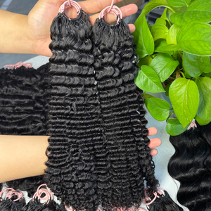Factory Direct Vietnamese Feather Crochet Human Hair Kinky Curly Extensions Bulk Wholesale for Salons and Distributors - Product Image 2