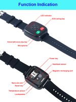 Reloj GPS 4G para Niños y Adultos Mayores, Modelo G52, con Monitor de Temperatura Corporal, Frecuencia Cardíaca y SOS, Dispositivo de Rastreo GPS