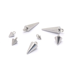 Stainless Steel Cone Pendant <b>3mm</b> 4mm 5mm 6mm 6.0x12mm 5.0x18.<b>3mm</b> 5.5x18.35mm For <b>Earring</b> Making Jewelry Findings - Product Image 4