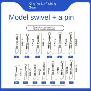 Accessoires à huit anneaux broche <span class=keywords><strong>de</strong></span> connecteur <span class=keywords><strong>de</strong></span> type A tige <span class=keywords><strong>de</strong></span> <span class=keywords><strong>lancer</strong></span> renforcée en acier inoxydable connecteur pivotant cassé <span class=keywords><strong>pour</strong></span> la pêche - Product Image 2