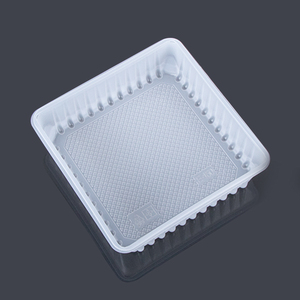 Nacho Sandwich Candy <strong>Large</strong> <strong>Plastic</strong> White Fast Food square <strong>Tray</strong> - Product Image 2