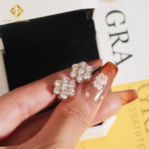 Wholesale Price Popular Best Selling Hip Hop <b>Earring</b> 925 Silver Iced Out Jewelry VVS Moissanite <b>Black</b> Diamond Men <b>Stud</b> <b>Earrings</b> - Product Image 5