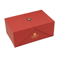 Boîte cadeau personnalisée de luxe en cuir PU rigide, gravée au laser, imprimée, créative, exquise, à double ouverture, pour colliers