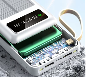 Năng lượng mặt trời ngân hàng điện sạc khẩn cấp với 4 Cáp 10000mAh 20000mAh ngân hàng điện cầm tay pb20 - Product Image 6