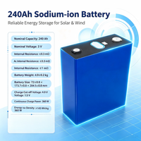 Sel Baterai Ion Natrium Prismatik 240Ah Kelas A Baru untuk Sistem Penyimpanan Energi Surya Rumah Tangga Off Grid
