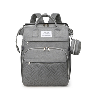 Mochila Maternidade Acolchoada com Bolsa Pequena, Grande Capacidade, Impermeável, Multifuncional para Fraldas e Amamentação, Ideal para Viagens de Mães - Product Image 5