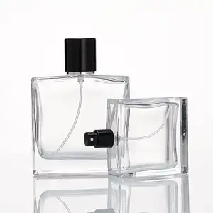 Groothandel 50Ml 100Ml Luxe Glazen Parfum Spray Fles Verpakking Voor Keulen Mannen