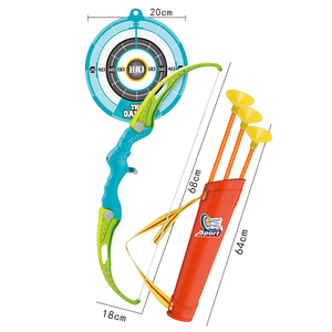 Ensemble <span class=keywords><strong>arc</strong></span> <span class=keywords><strong>et</strong></span> flèches de 68 cm avec <span class=keywords><strong>carquois</strong></span>, jeu de tir interactif en plein air, <span class=keywords><strong>jouet</strong></span> pour enfants, loisirs en famille, sport, cadeau d'anniversaire - Product Image 5