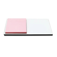 Subli-forward Personnalisé 180*88mm Base en MDF Notes Adhésives Sublimation Notes Adhésives Vierges Bloc-Notes de Sublimation