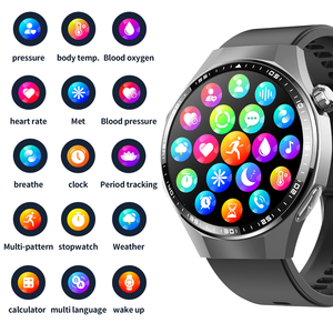 Reloj Inteligente F230 con ECG, Acero Inoxidable, 380mAh, IP68 Resistente al Agua, Asistente de Voz, Detector de Caídas, Atención Remota, Monitoreo de Salud BT, SOS - Product Image 1
