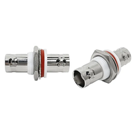 Connecteur d'alimentation BNC femelle à femelle à montage sur panneau BNC Jack à Jack isolé blanc de 50 ohms pour support de panneau de brassage