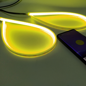 MISUN Bande LED de 60 cm pour phare DRL avec éclairage de bienvenue dynamique, <span class=keywords><strong>clignotant</strong></span> LED de 30 cm et 45 cm avec indicateur séquentiel - Product Image 2