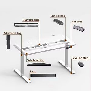 Solution de bureau à domicile Smooth Motion, bureau électrique ergonomique réglable en hauteur pour le travail assis-debout à domicile - Product Image 5