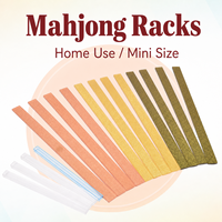 Rak Mahjong Akrilik Premium Kristal Transparan - Ukuran S/M/L Beragam untuk Set Mahjong Profesional Permainan Strategi