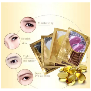 Produit chaud soins des yeux rose vert cache-yeux à la caféine masque de gel hydrogel de collagène hydrogel 24k or sous les patchs pour les yeux - Product Image 1