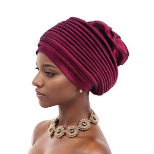 Nouveaux Modèles de Chapeaux Gele Instantanés, Foulards Africains, Turbans de <span class=keywords><strong>Mariage</strong></span> Prêts à Porter, Bonnets pour Femmes F073 - Product Image 1