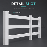 Clôture en PVC écologique Longjie et portails d'allée 6ft x 8ft à 4 rails, anti-rongeurs, montage facile, pour usage extérieur en jardin et en bordure de terrain
