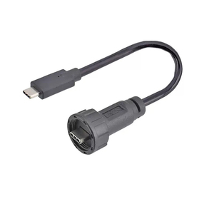 Waterproof <b>USB</b> Type C Female Panel Mount Connector 2 Pin <b>Usb</b> c Female Connector <b>Cable</b> - Product Image 3