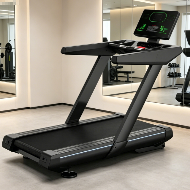 Commercial Treadmill with Button Control Screen, Durable Professional Cardio Workout Machine for Gym & Home Use