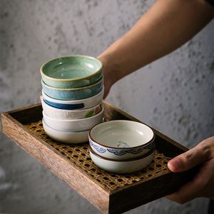 Wholesale Japandi Style Ceramic Round Sauce Dish for Restaurant Hot Pot Sauce Dish Restaurant Small Soy Sauce <b>Plate</b> - Product Image 4