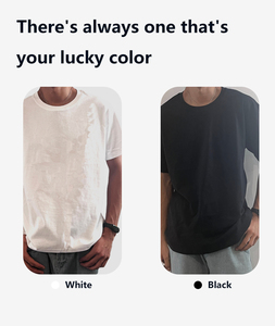 Camiseta de Verano de Algodón de 180g al por Mayor, Cuello Redondo, Secado Rápido, Estilo Casual y Formal, con Estampado Digital, Camiseta Lisa - Product Image 5