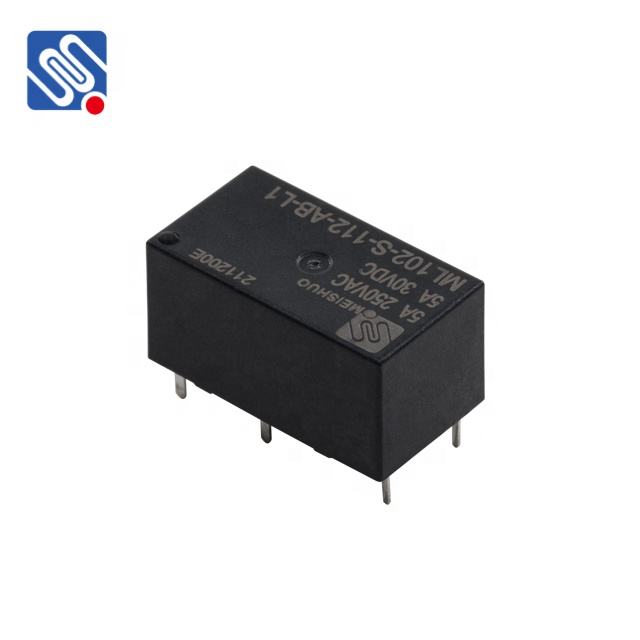 Meishuo ML102-S-112-AB-L1 8A Single Coil 12v 6 Pin Latching Relay High Power Smart Appliance with Miniature Sealed Protection
