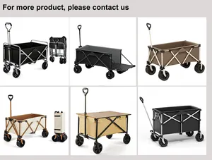 In Voorraad Usa Hot Sell Mini Camping Trolley Vouwwagen Karren Opvouwbare Outdoor Utility Wagon