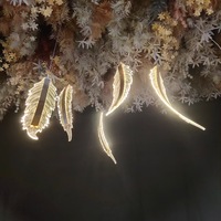 Décoration de plafond de mariage de luxe Guirlande lumineuse LED suspendue