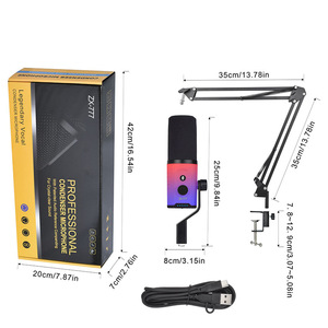 Social Media Influencer Live streaming microfono da Studio XLR USB-C apparecchiature microfoniche dinamiche Dual Mode per la registrazione di giochi di Podcasting - Product Image 6