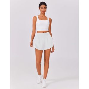 Pantalones cortos para correr de cintura alta FOXA con bolsillos con cremallera para mujer, pantalones cortos deportivos ligeros para entrenamiento en gimnasio, forro de malla de secado rápido - Product Image 6
