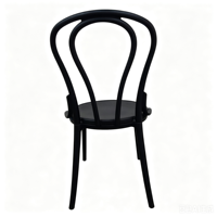 Chaise Thonet élégante en plastique PP empilable de style français pour café