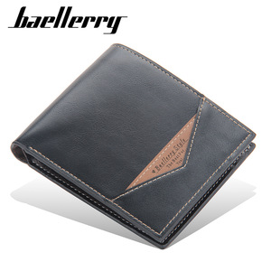 Baellerry <b>Men's</b> Short <b>Wallet</b> PU Leather Multi-Card Slot Business Style Everyday Use - Product Image 1