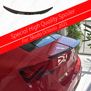Alerones de coche profesionales, fábrica, producción de plástico ABS, fibra de carbono, estilo deportivo, alerón trasero para <span class=keywords><strong>Skoda</strong></span> <span class=keywords><strong>Octavia</strong></span> <span class=keywords><strong>2021</strong></span> - Product Image 1