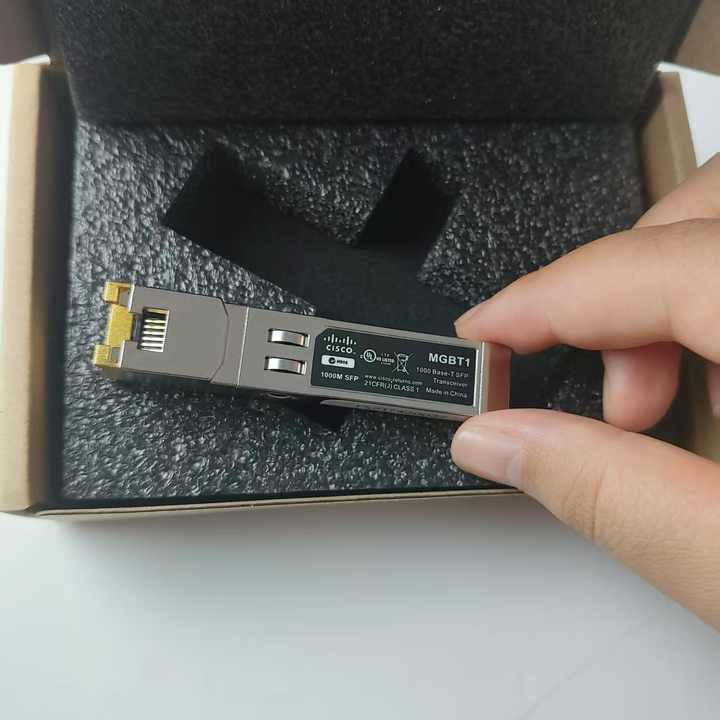 Ricetrasmettitore SFP Cisco MGBT1 1000BASE-T Mini-GBIC Gigabit Ethernet Per Switch Serie 100/500