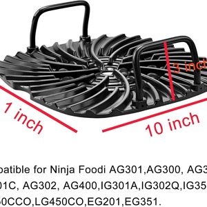 Accessoires de remplacement pour grillades compatibles avec le <span class=keywords><strong>grill</strong></span> <span class=keywords><strong>d</strong></span>'<span class=keywords><strong>intérieur</strong></span> 5-en-1 Ninnja Foodi, modèles AG300, AG301, AG302, AG400, pièces de cuisson - Product Image 1