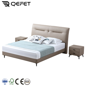 מחיר המפעל הסיטונאי מודרני למעלה-חדר שינה יוקרתי מרופד סט מיטת שיזוף - Product Image 3