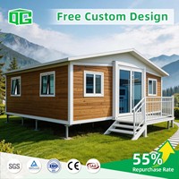 Maison miniature de luxe moderne de 20/40 pieds, préfabriquée, extensible, en conteneur, mobile, modulaire, prête à vivre, avec salle de bain