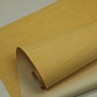Papier peint tissé jaune clair Mywind, revêtement mural texturé en fibres naturelles pour la décoration du salon, écologique et respirant