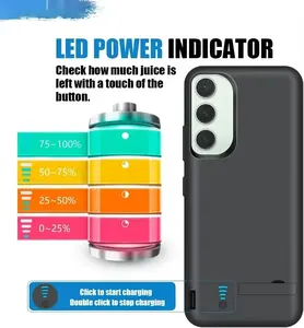 Étui de batterie 10000 mAh pour <span class=keywords><strong>Samsung</strong></span> Galaxy S22 S25 Ultra S24 S23 S21 FE S10 <span class=keywords><strong>S10e</strong></span> Note 8 9 10 20 S20 + Plus Chargeur d'étui Banque d'alimentation - Product Image 5