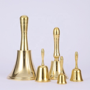 Campanella in ottone in metallo all'ingrosso campana da tavolo natalizia campana per la cena campana a mano per la scuola dell'hotel Ringer - Product Image 2