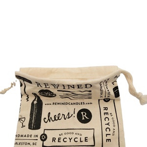 Sac à vin réutilisable en coton de haute qualité, sac cadeau anti-poussière pour bouteille de vin, sac en coton écologique avec cordon de serrage et logo – Offre Spéciale - Product Image 5