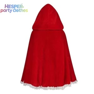 Disfraces de Anime HESPER para Actuaciones, Trajes de Juego de Rol, Capa con Capucha Echo, Adorno de Encaje Rojo, Poliéster - Product Image 3